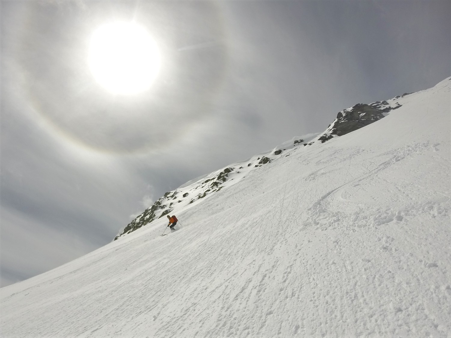 Bella neve sul ghiacciaio