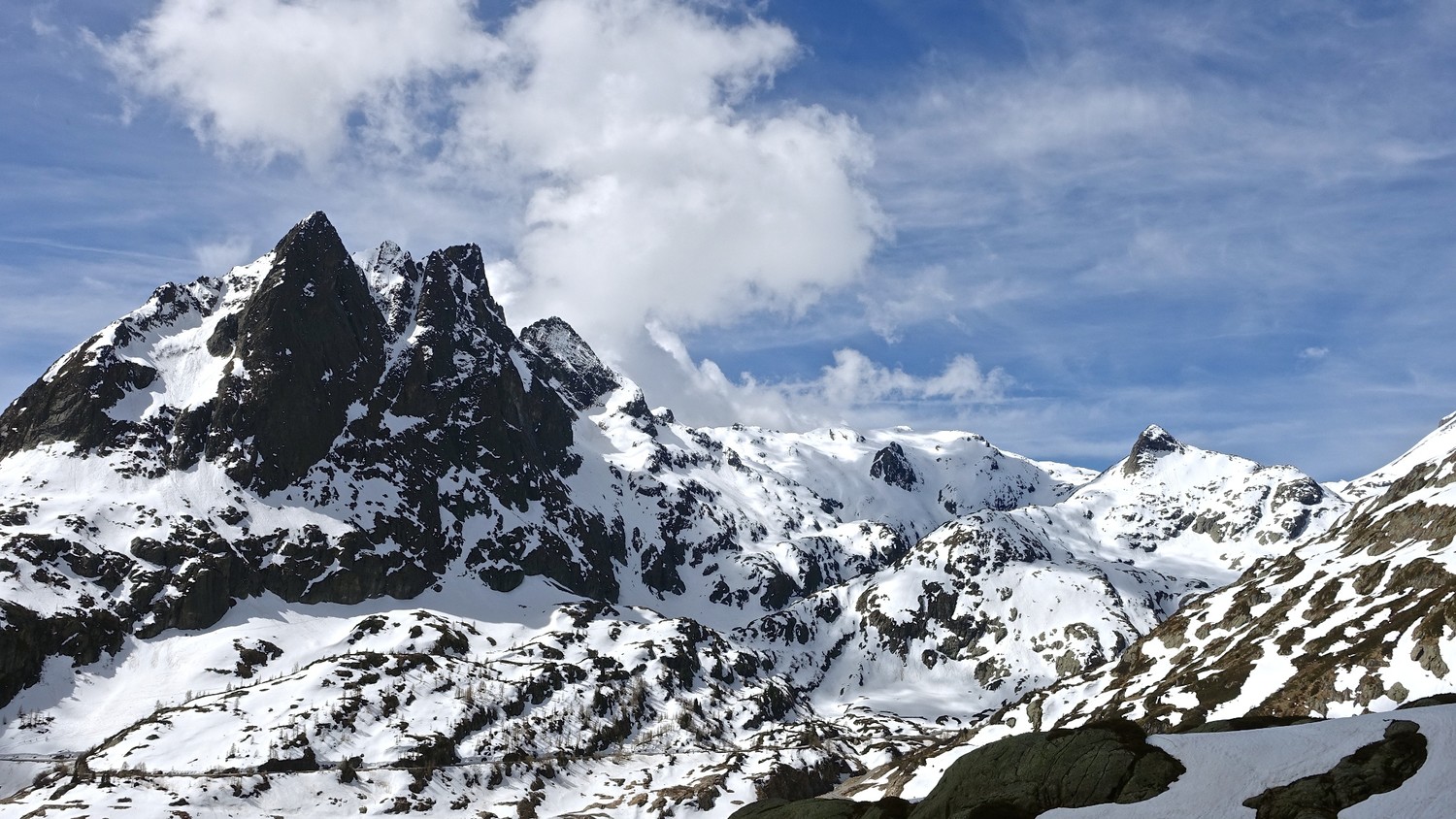 Du côté de la Veudale, espace limité pour le ski