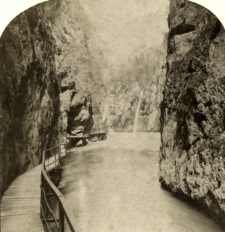 Gorge de l'Aare par Gabler en 1885