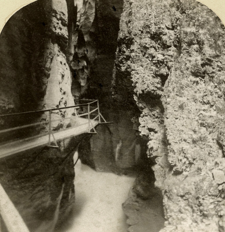 Gorge de l'Aare par Gabler en 1885