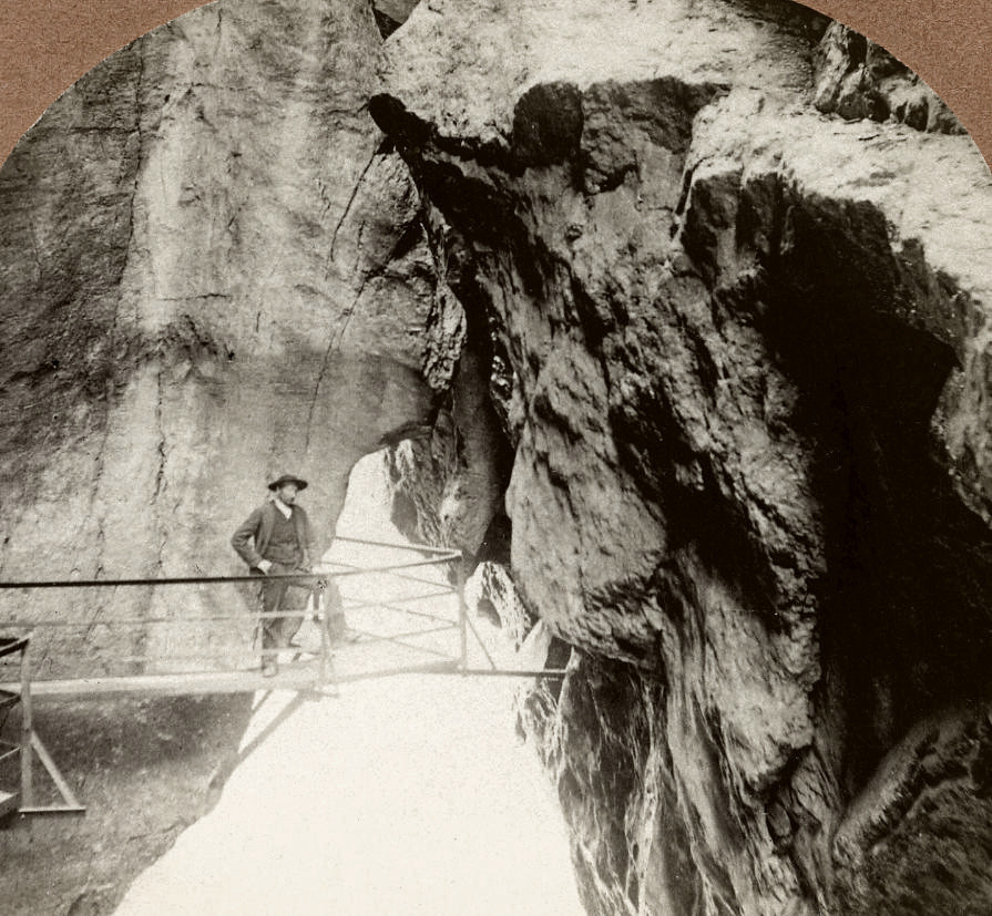 Gorge de l'Aare par Jullien en 1885