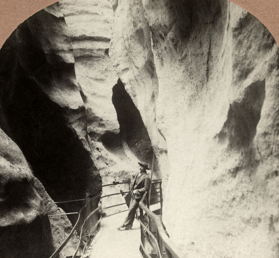 Gorge de l'Aare par Jullien en 1885