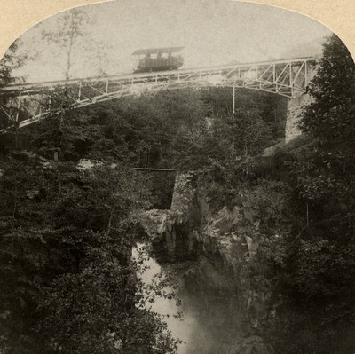 Train du Reichenbach par Gabler en 1885