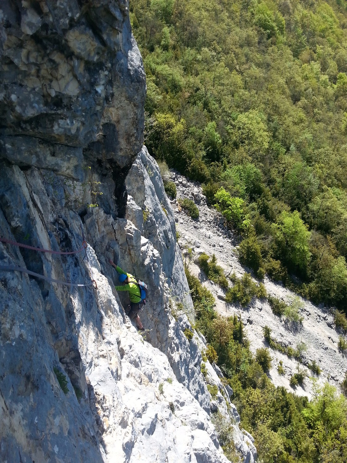 Julien dans la traversée à gauche de L2