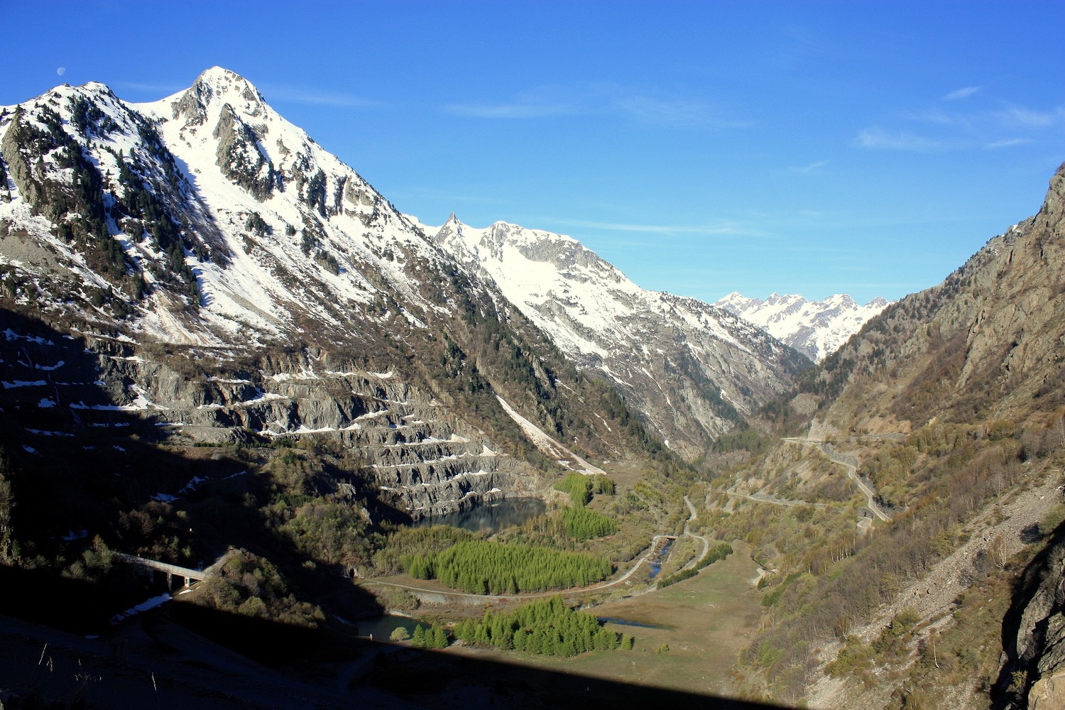 Traversée du barrage de Grand Maison