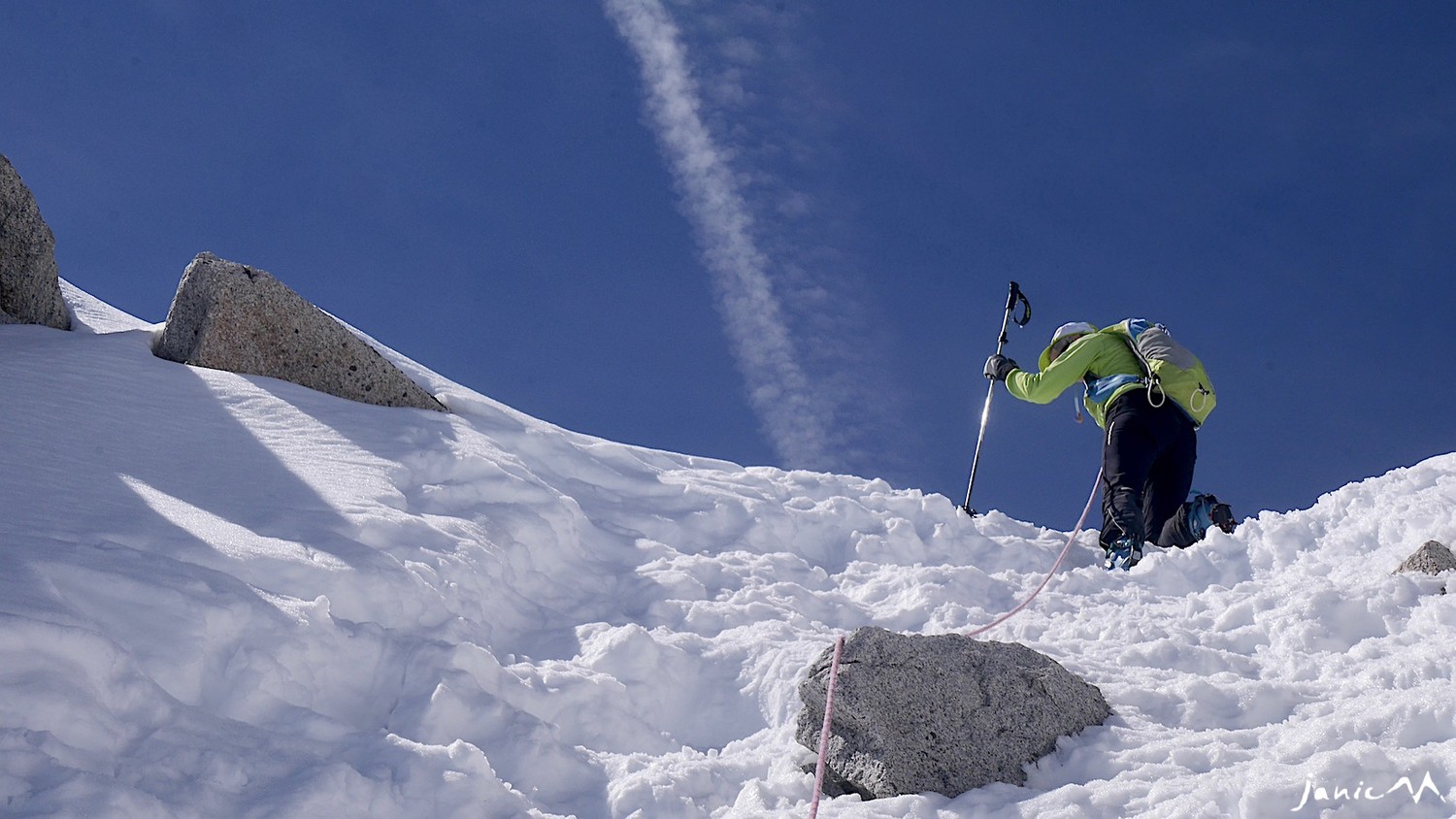 Josiane au sortir du couloir