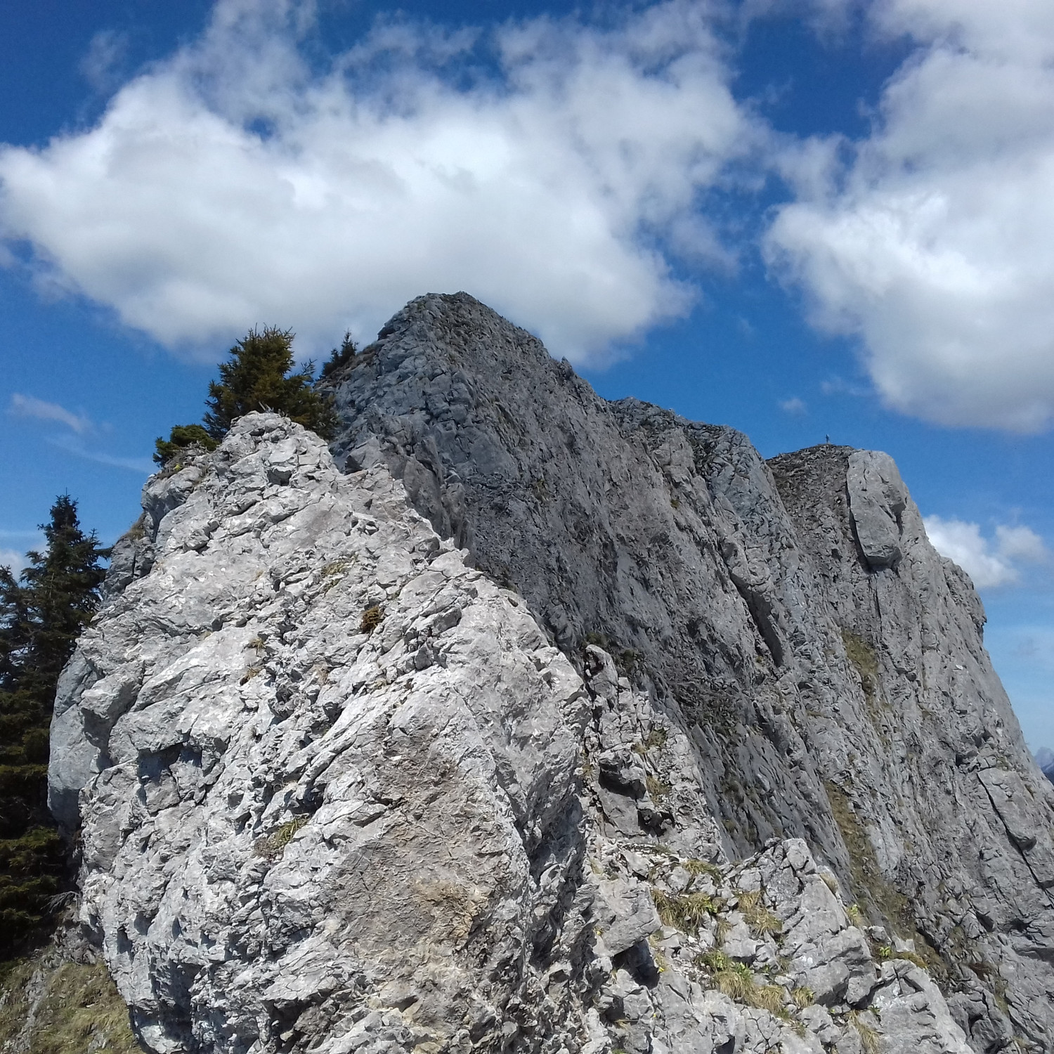 La partie finale de l'arête