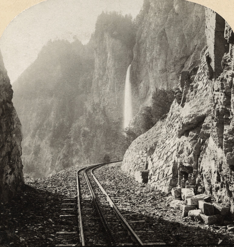 Voie ferrée du Brienzerrothorn par Gabler en 1885