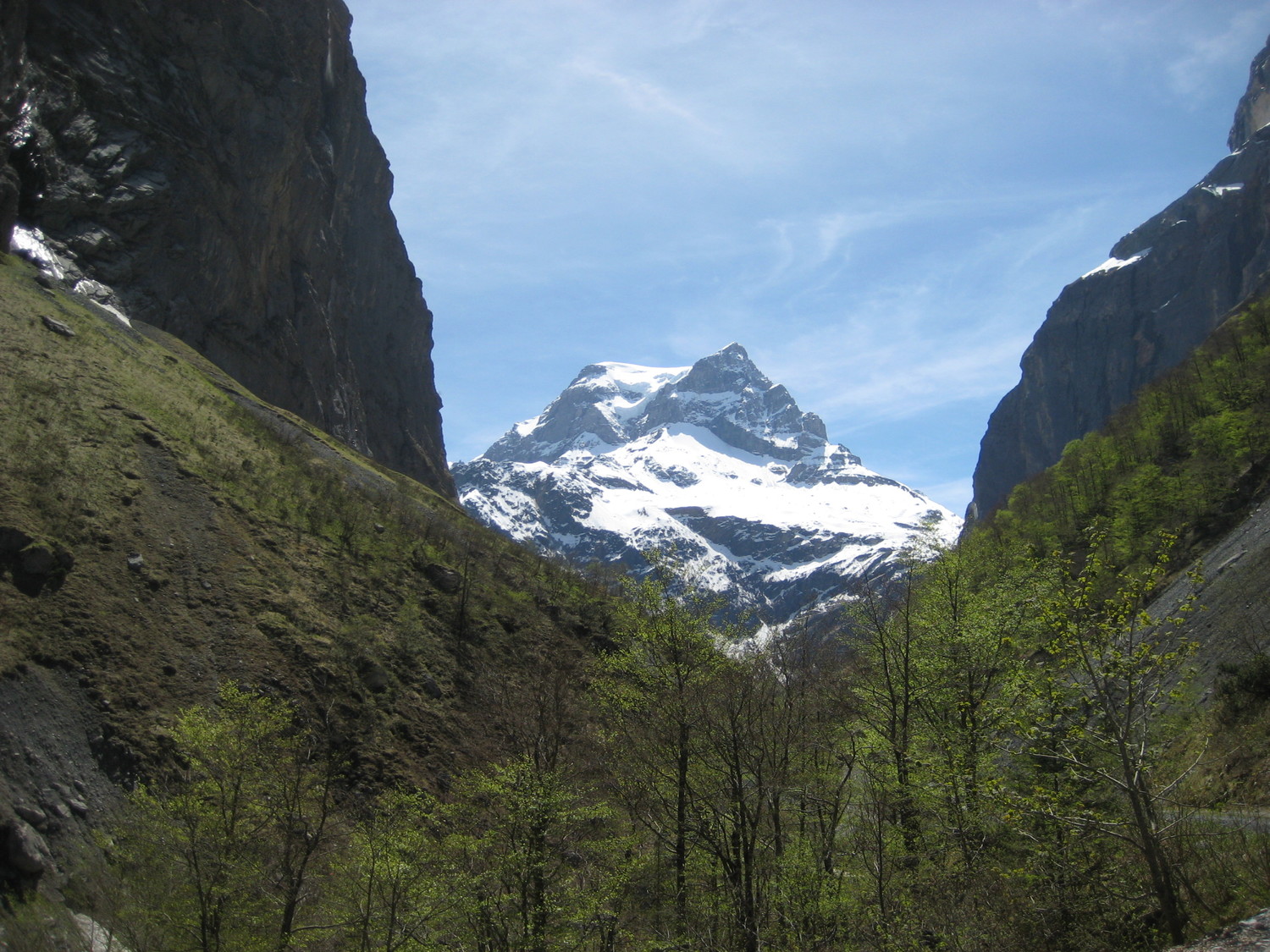 l'approche (Sandgipfel et Glarner Todi)