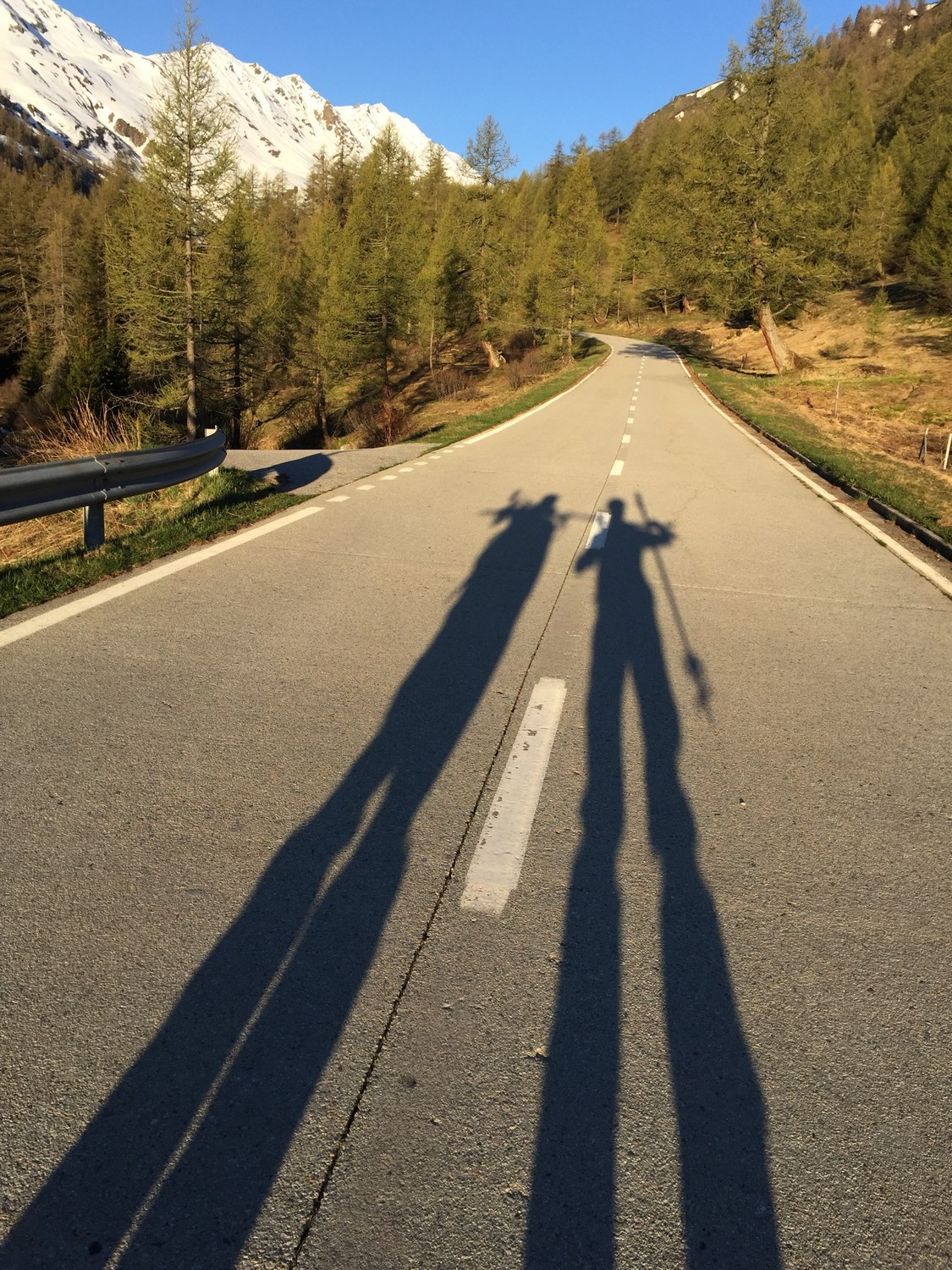 Sur la route du Nufenen avant de tirer à gauche.