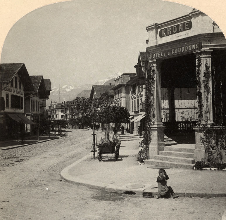 Meiringen rue de la Gare, par Gabler