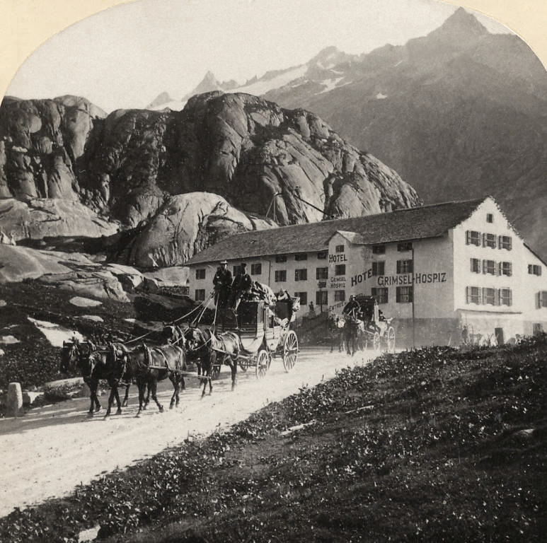 Dilligence au Grimsel par gabler