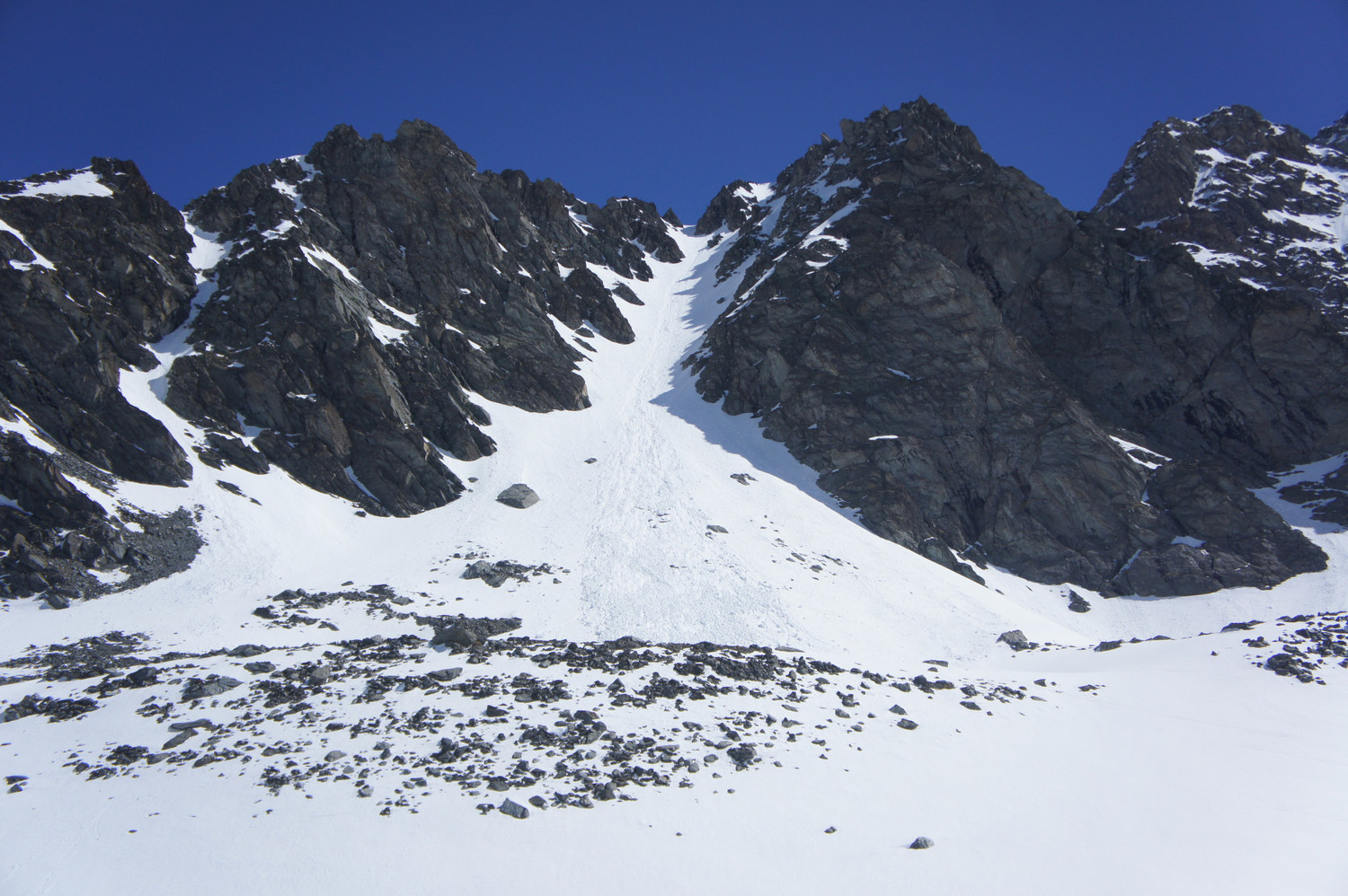 Dents de Proz : couloir W assez propre