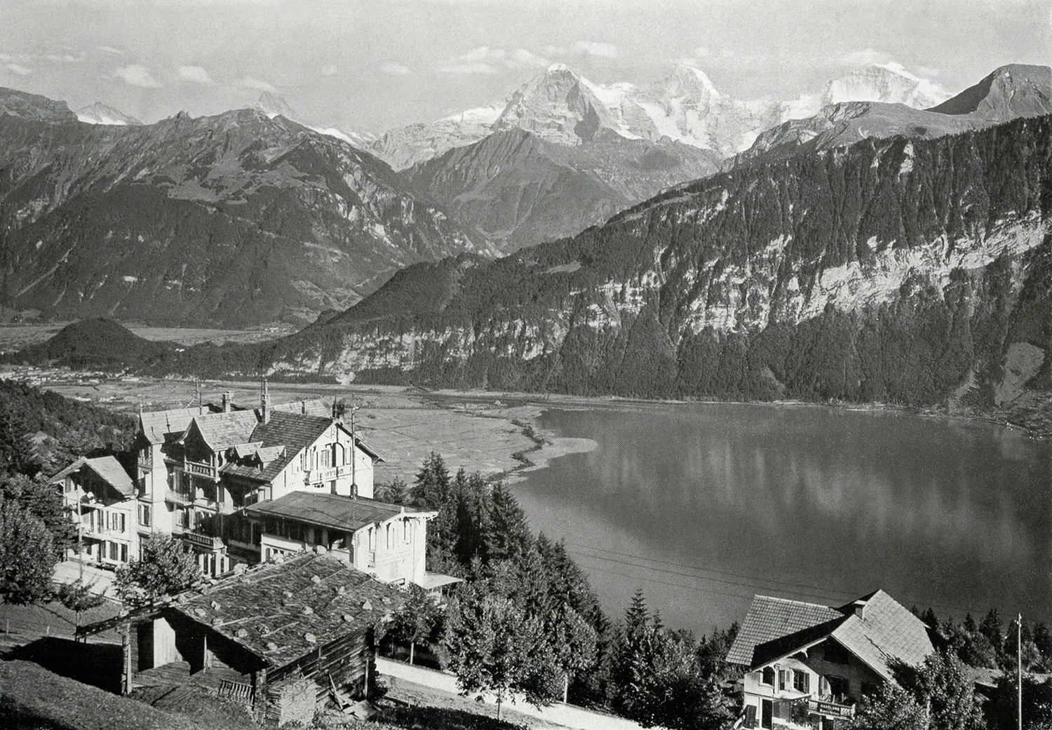 Saint Beatenberg, lac de Thoune, Schreckhorn, Eiger, Mönch, Jungfrau