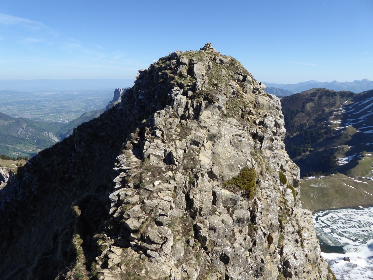 le cairn sommital- Aig Verte