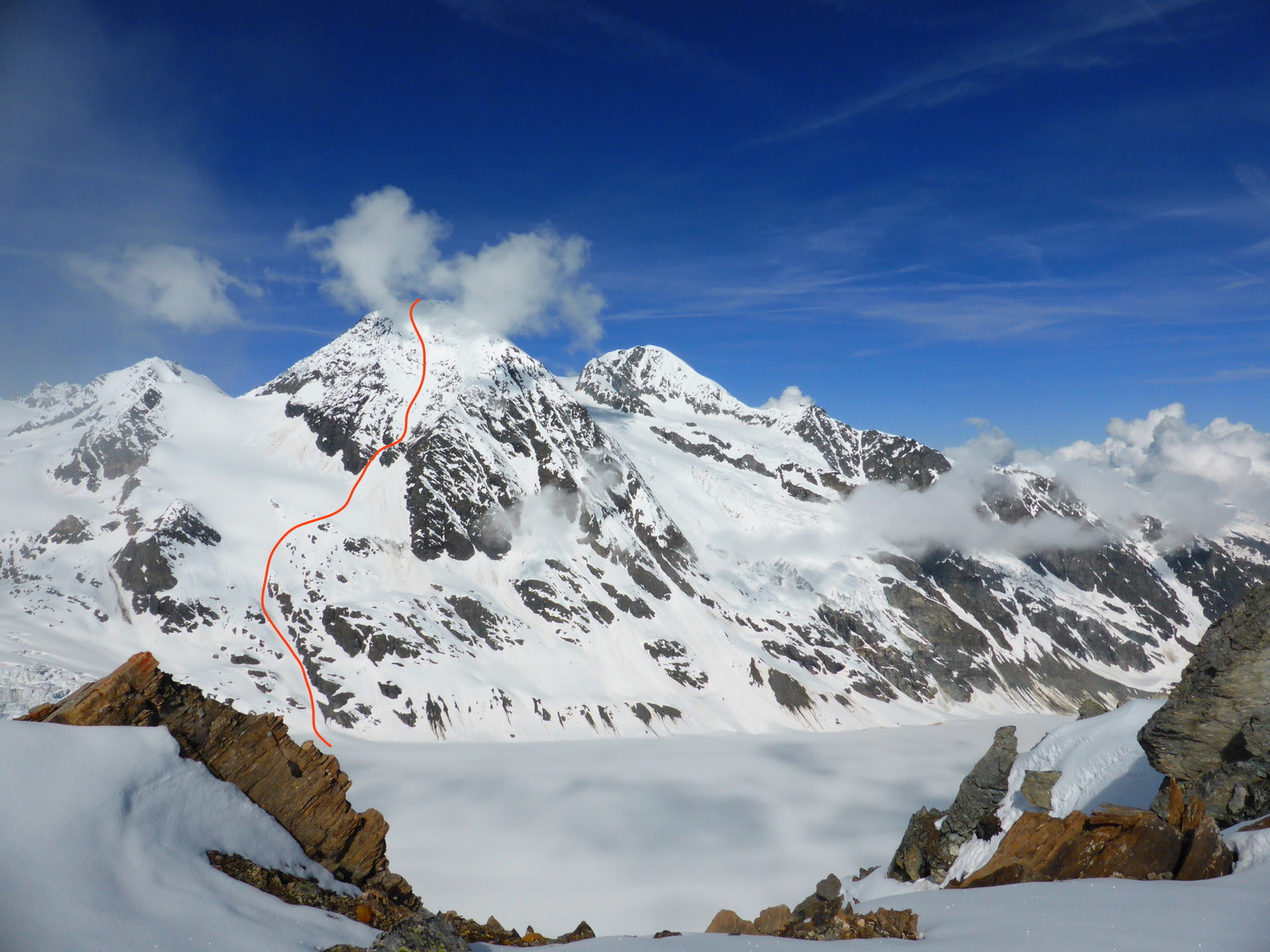 La descente du jour (photo prise en juin 2016)