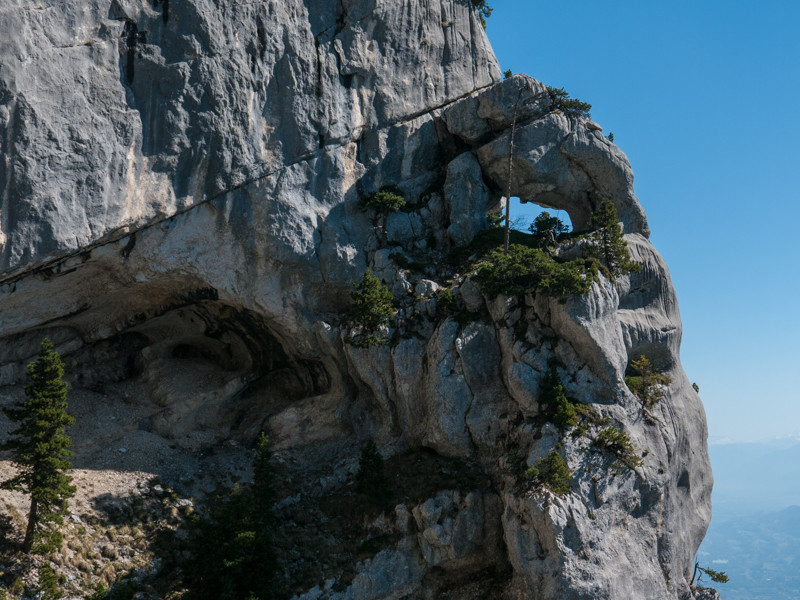 L'oeil de l'arche depuis l'arche Miracle