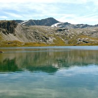 Lac Miserin et Rosa dei Banchi en arrière plan
