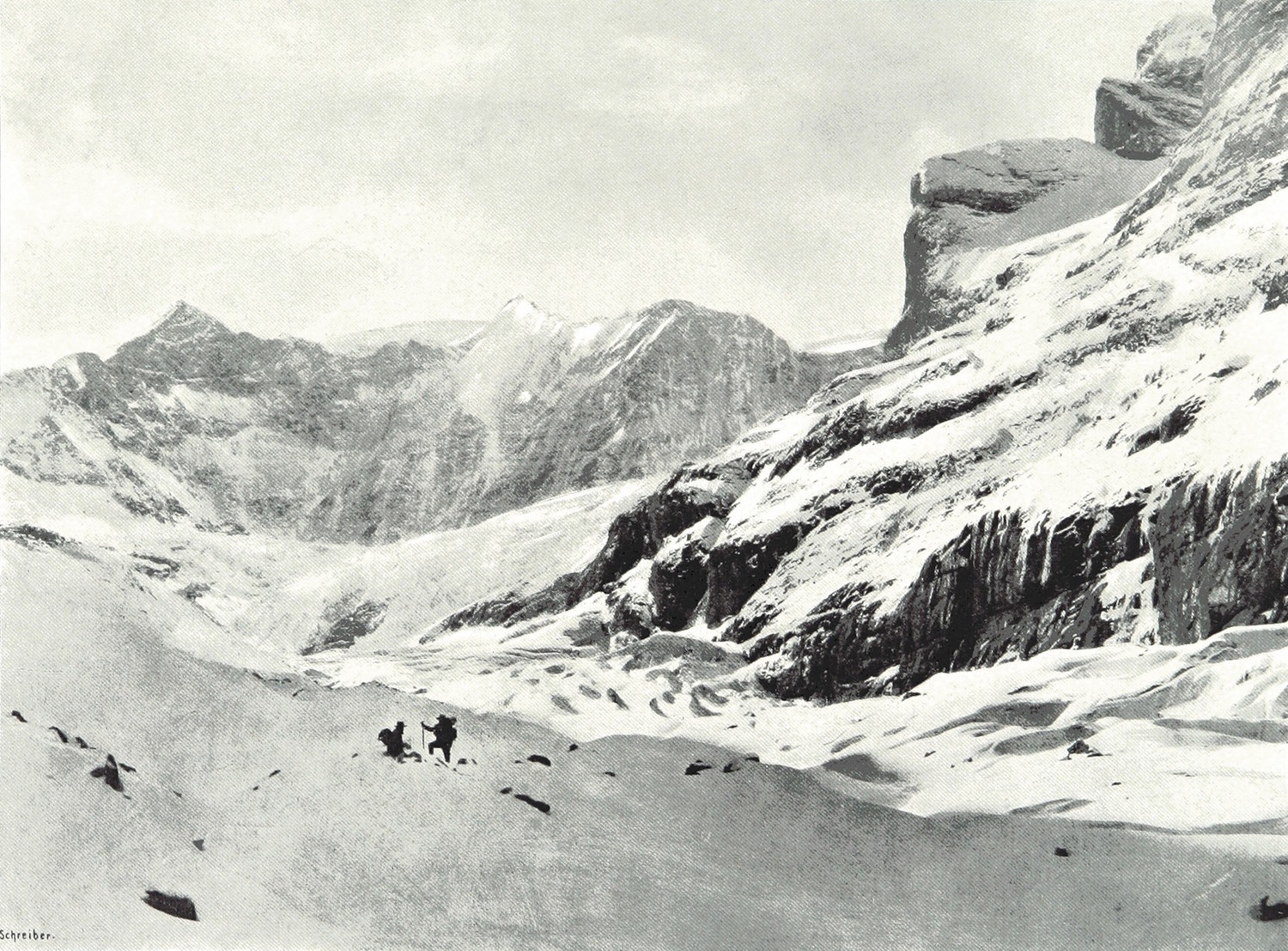 Unteren Eismeer, Grindelwald, par Theodor Wundt en 1898