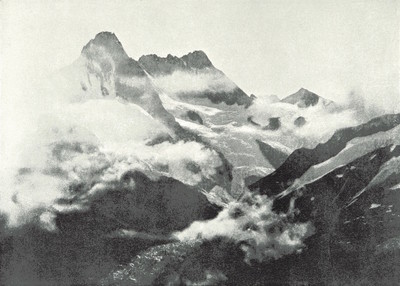 Schreckhorn et Lauteraarhorn par Theodor Wundt en 1898 Schreckhorn et Lauteraarhorn par Theodor Wundt en 1898