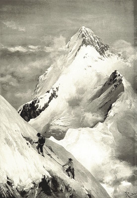 Eiger vu du Mönch par Theodor Wundt,en 1898