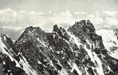 Lauteraarhorn vu du Schreckhorn par Theodor Wundt en 1898 Lauteraarhorn vu du Schreckhorn par Theodor Wundt en 1898