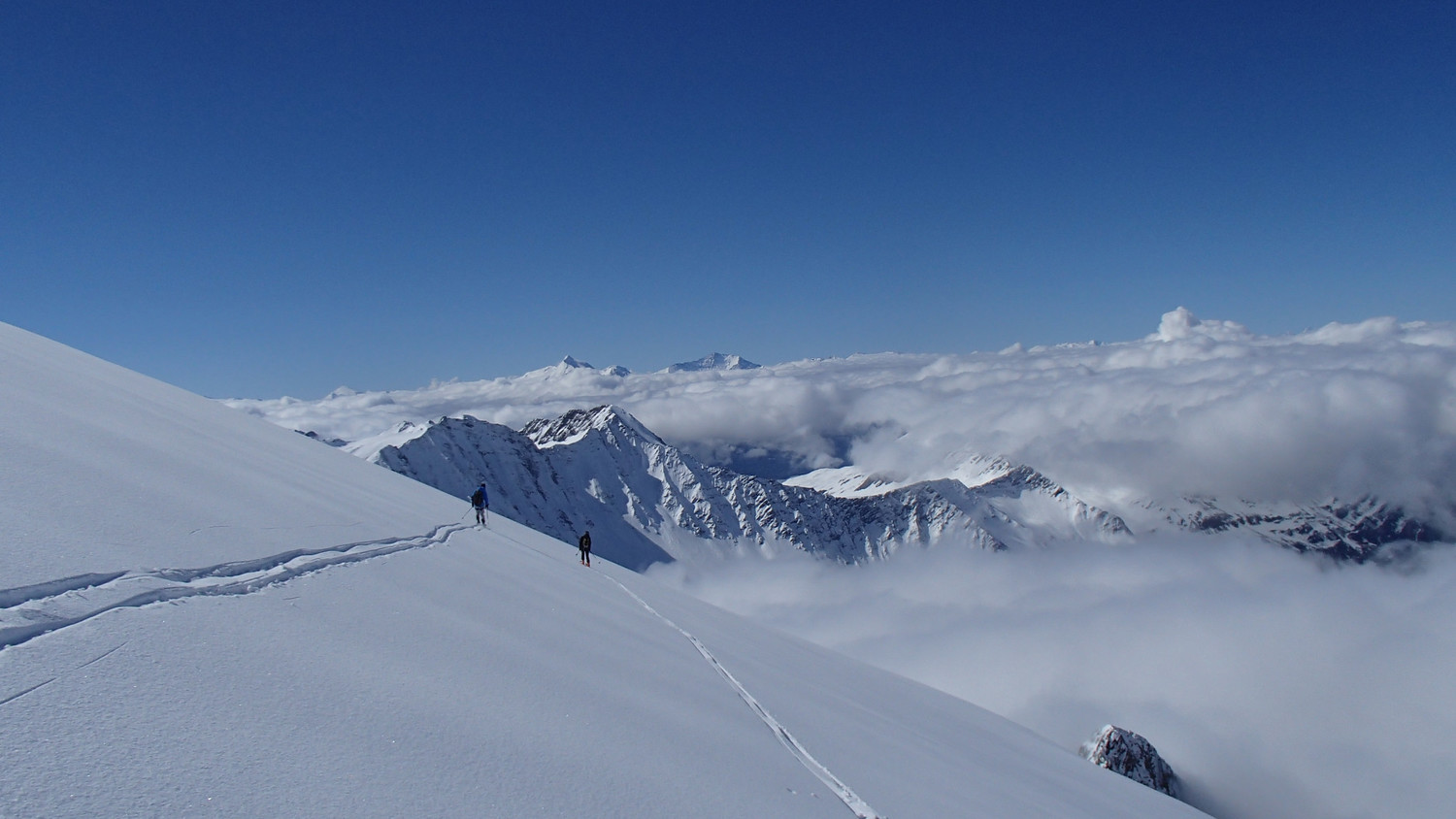 Descente en direction du vallon des Cabottes
