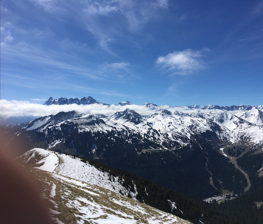 Les dents du Midi depuis l'Arête de Coicon