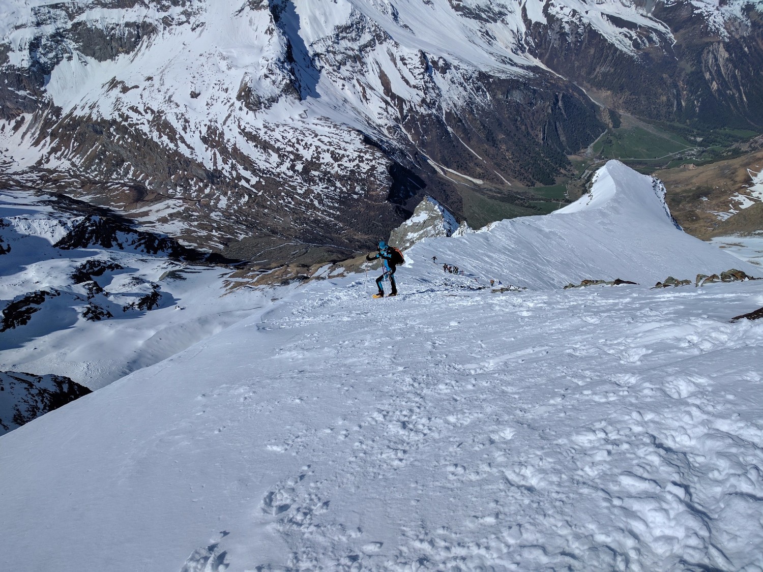 Arrivée au sommet
