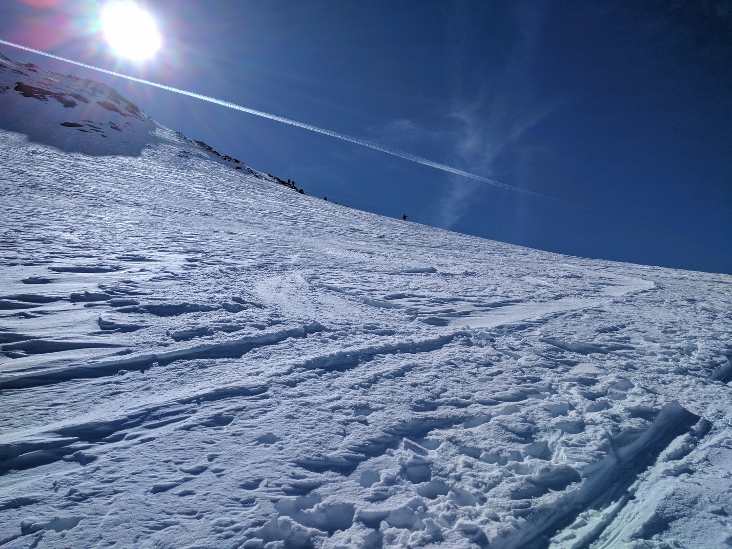 Arrivée sur l'épaule