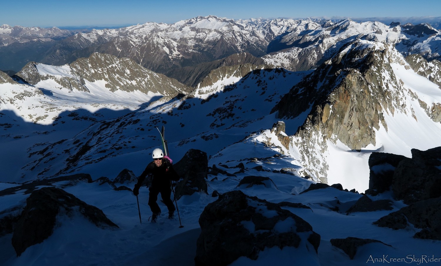 Arrivée au sommet de la Maladeta