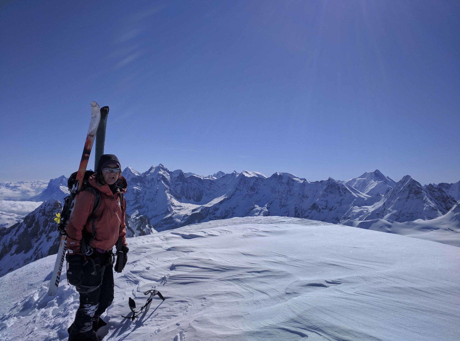 on the summit