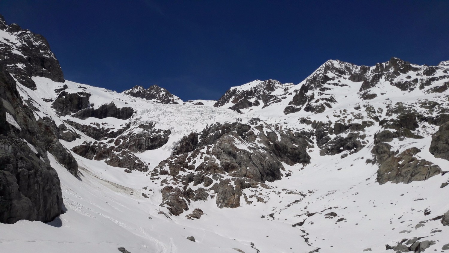 Le front du Glacier Blanc (affaire à suivre dans les prochaines années...)
