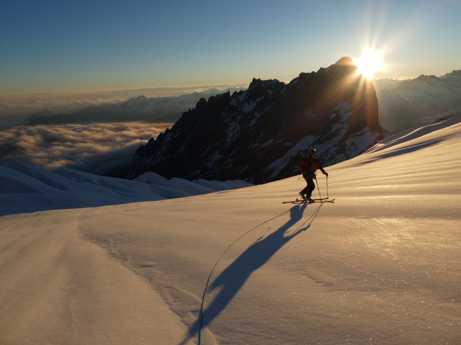 Sur le glacier