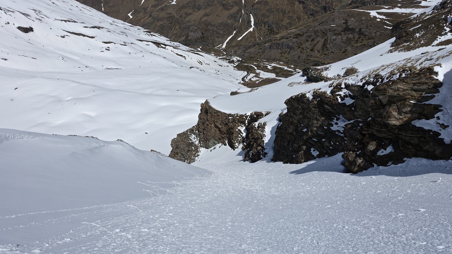 Penne Blanche : Le couloir entre les 2 lacs