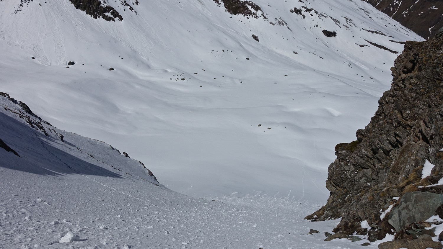 Penne Blanche : Dans le couloir entre les 2 lacs