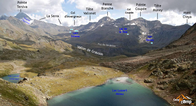 Vallon de Grauson - Sommets S Vallon de Grauson - Sommets S