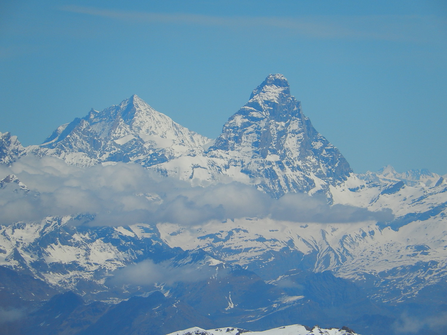 Weisshorn e Cervino