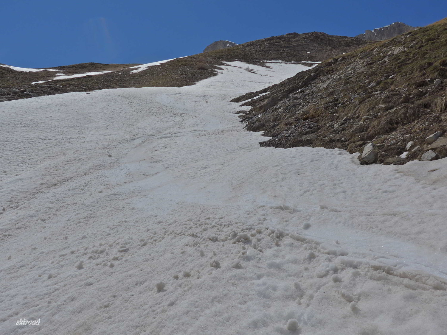 Mouqette sous le Col avant un petit portage de 30m de dénivelé.