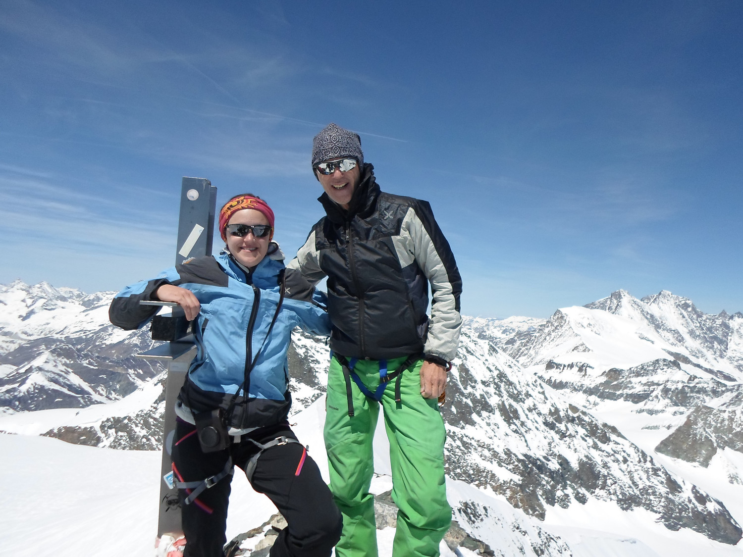 In vetta allo Strahlhorn.