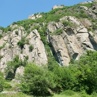 Gruviera - Topo Pazzo au centre, Diedri à droite