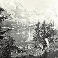 Grosshorn, Breithorn, Schmadribachfall par Theodor Wundt en 1898