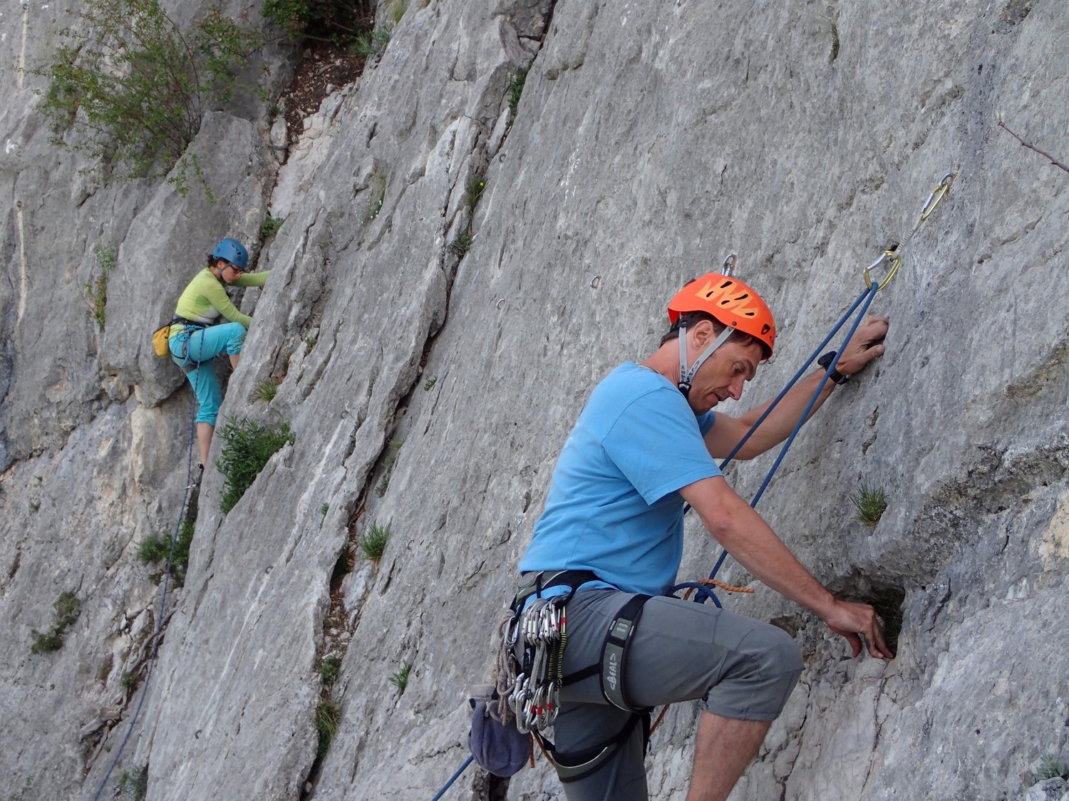 Beaume Noire: escalade synchronisée
