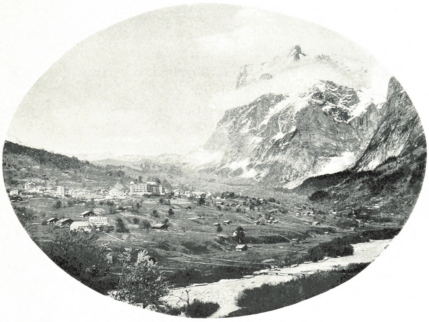 Grindelwald - Wetterhorn par Theodor Wundt, fin XIXe