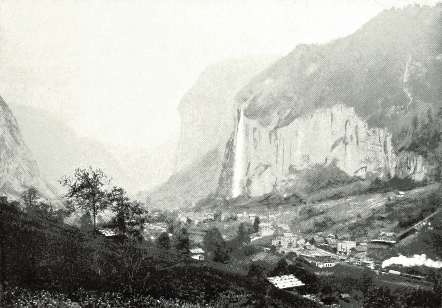 Lauterbrunnen par Theodor Wundt, en 1898