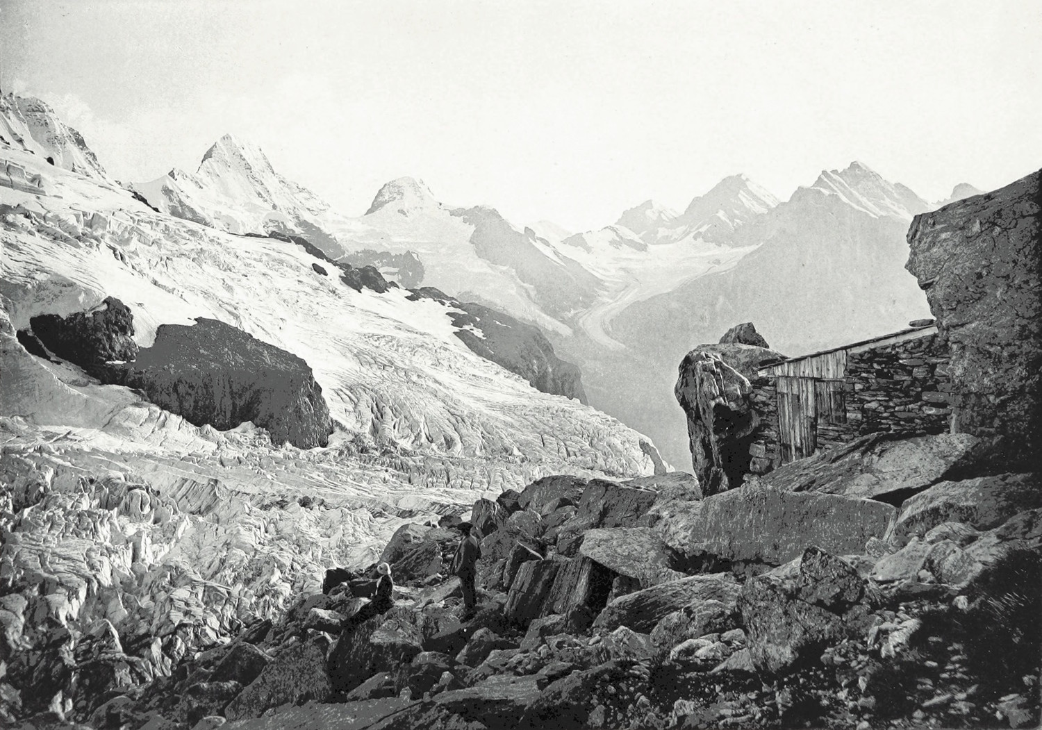 Ancienne cabane du Rottal par Theodor Wundt