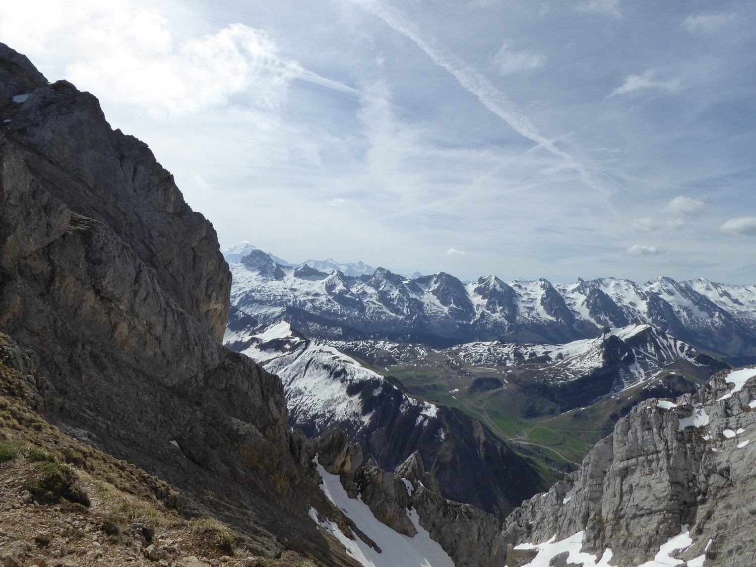 les Aravis, vue depuis Col du Rasoir - Tour du Jalouvre