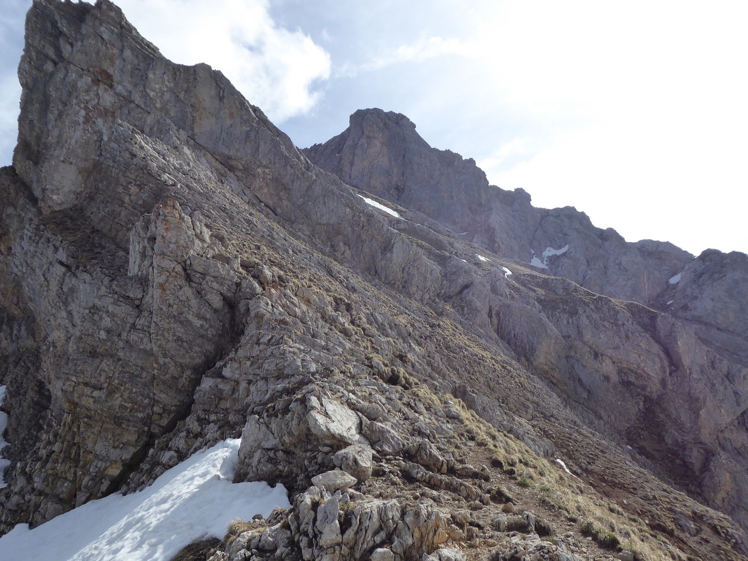 Pte Blanche, vue depuis col du Rasoir