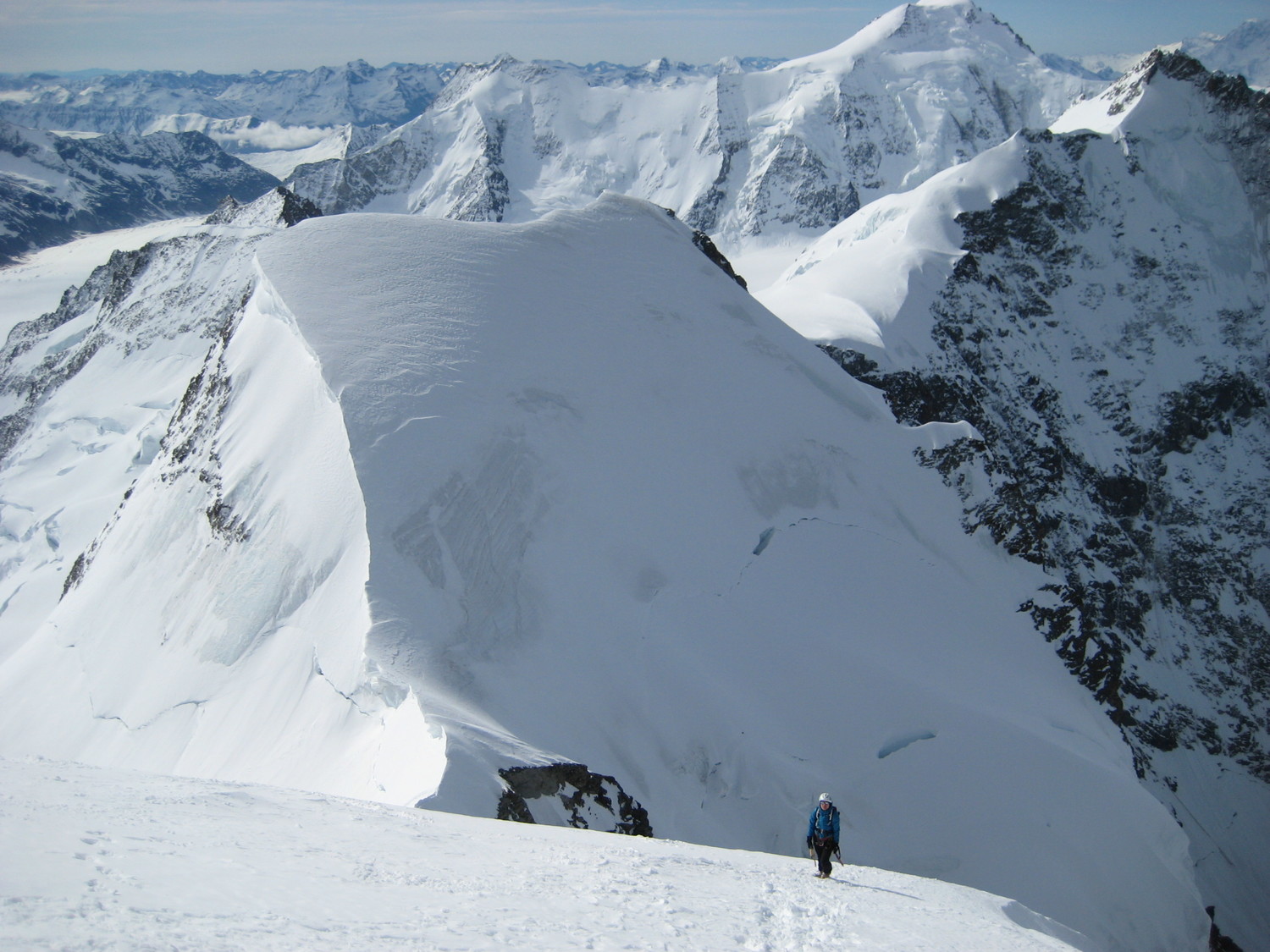 Sur l'arete, Rotalhorn derriere