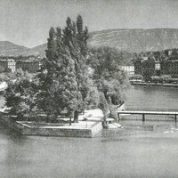 Le Rhône, le Salève, Genève par Wehrli